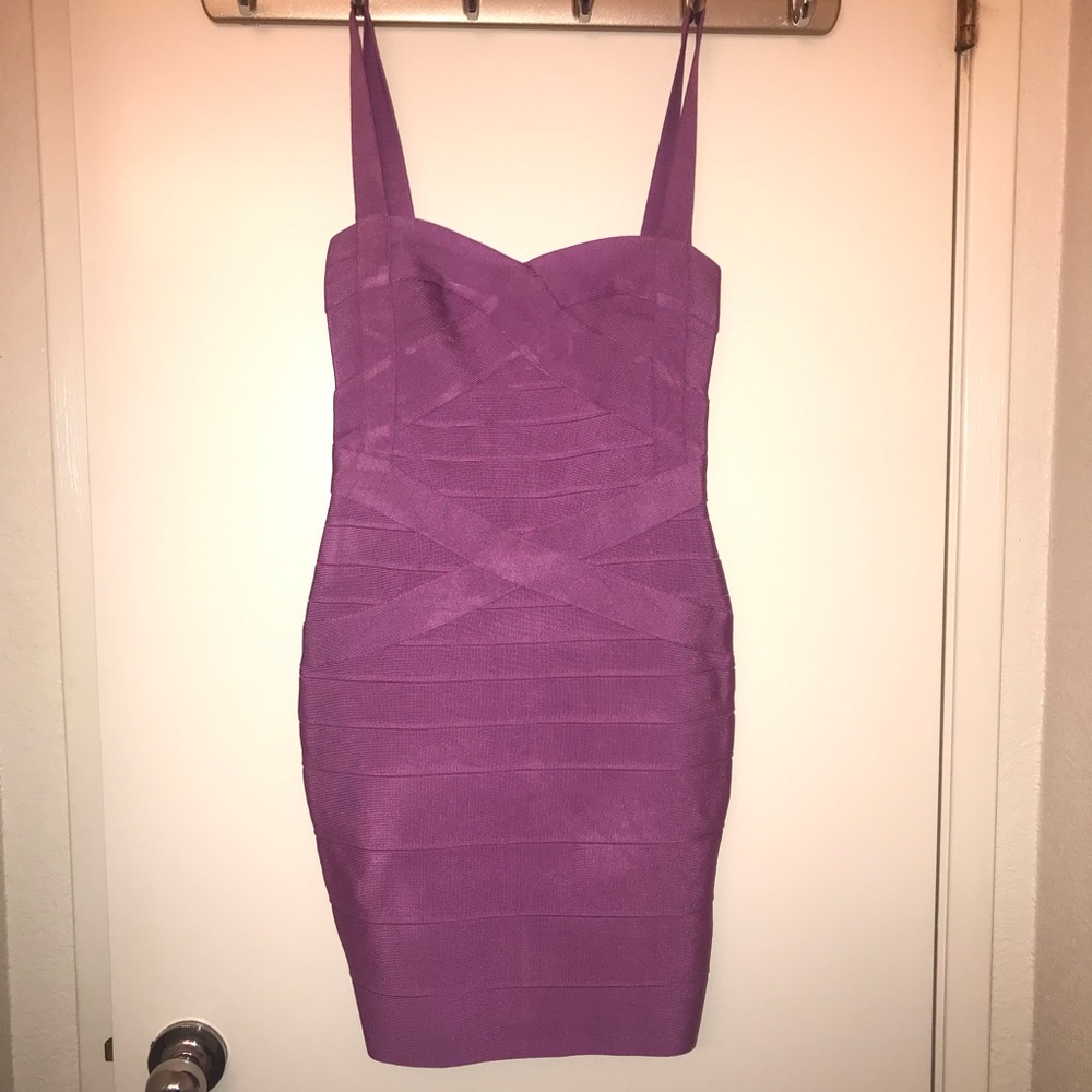 Bandage Bodycon Dress (Lavender) Brand: Meliun